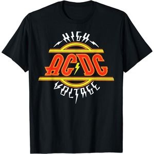 AC DC - High Voltage Red Logo Unisex T-shirt